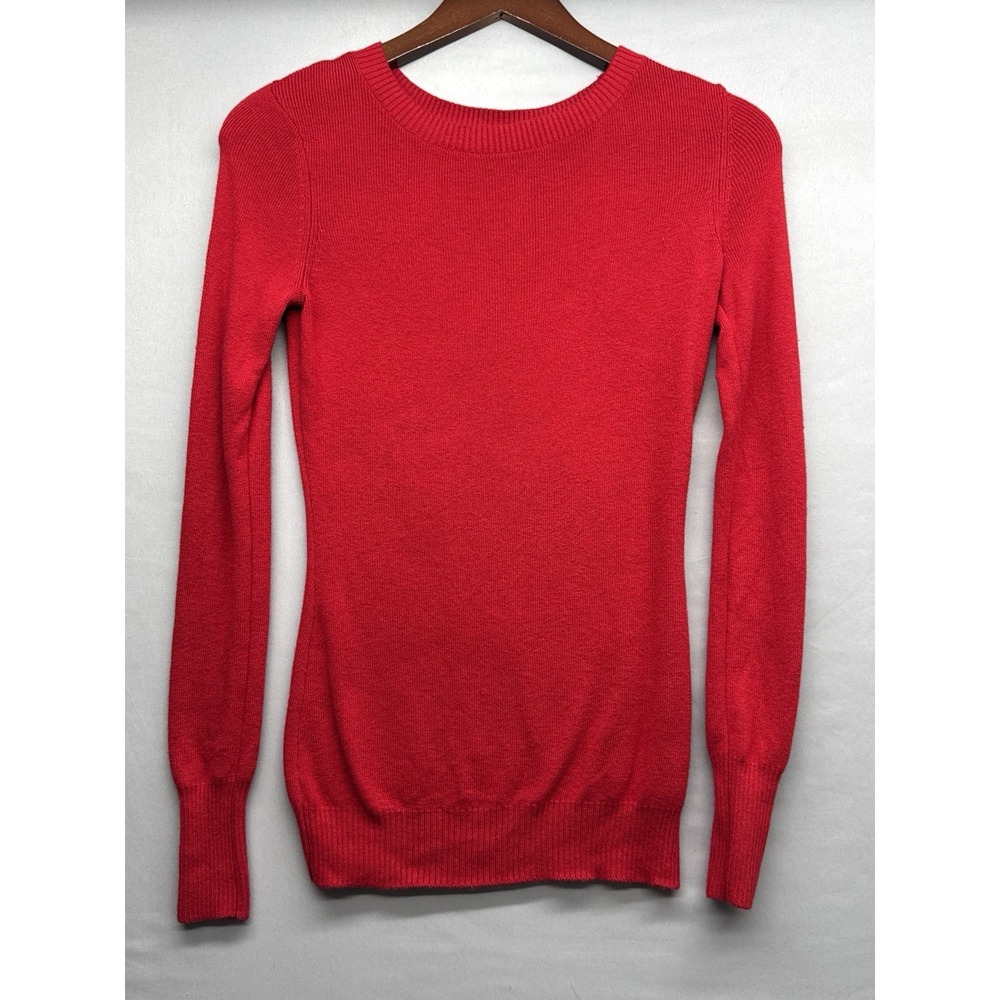 Express Brick Red Slimming Pullover Sweater Ladies Size Small